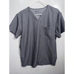 FIGS Mens Chisec Three-Pocket Scrub Top Size Medium Gray Style # TM3000